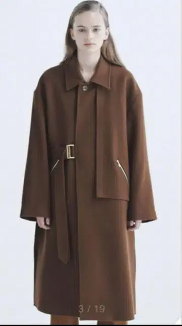 CULLNI 스텐칼라 타이로켄 코트