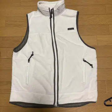 DENIM DUNGAREE 화이트 집업 베스트