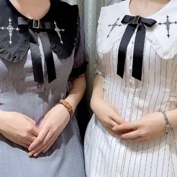 레어템 Amavel Monochrome Cross 스트라이프 원피스