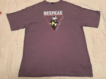 JEANASIS BESPEAK 그래픽 오버 사이즈 T셔츠 그레이