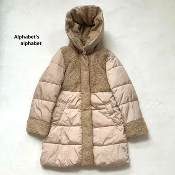 Alphabet의 alphabet 다운 코트 이소재 보아 베이지