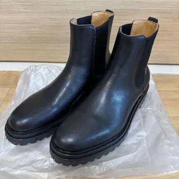 새상품급 가죽 사이드 고어 부츠