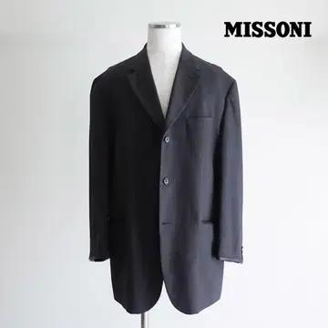 1990s MISSONI 가죽 파이핑 테일러드 자켓 이탈리아제