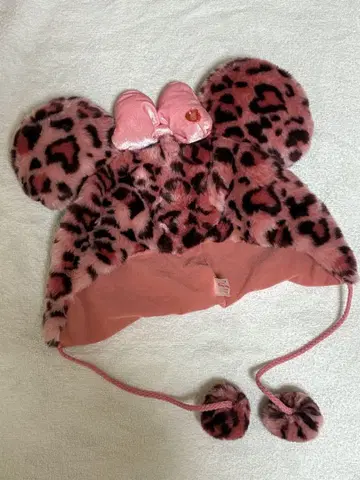 디즈니 레오파드 핑크 팬캡