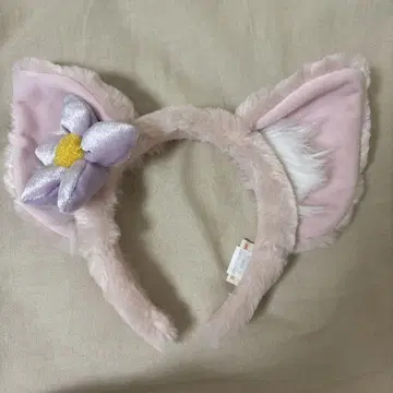 고양이 귀 꽃 장식 머리띠