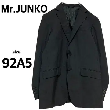 새상품급 미스터 준코 테일러드 자켓 울 100% 블랙 [ 92A5 ]