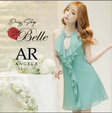 AR ANGELR 프릴 하루타 넥 드레스 S 사이즈