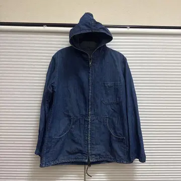 90s used denim 지퍼 후드 부착