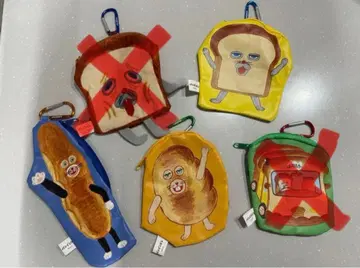 빵도둑 카라비너 달린 외출 파우치 3종 세트