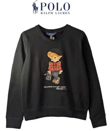 미사용 새상품 폴로 랄프로렌 폴로베어 맨투맨 트레이닝복 블랙 S에서 M