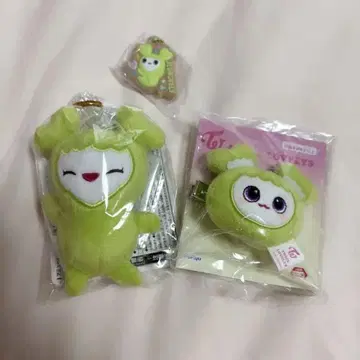 TWICE LOVELYS 마스코트 정연 봉제 인형 헤어핀 3종 세트