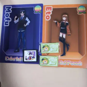 컬러풀 피치 모후 & 에토 책받침 시바 명찰 모후 마그넷 세트