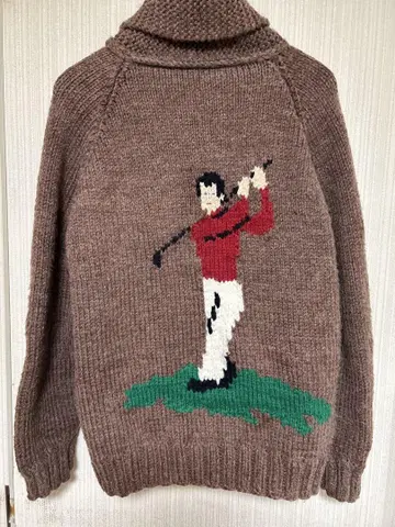 카우친 스웨터 골프 패턴 TALON 지퍼