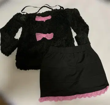 [ y2k 헤이세이 갸루 ] MARS 핑크 레이스 셋업