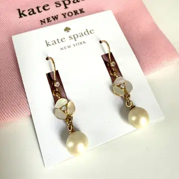 Kate spade 케이트 스페이드 플라워 꽃 펄 후크 귀걸이