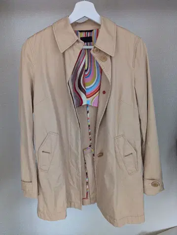 폴스미스 블랙 스텐카라 코트 베이지 사이즈 40 (L 상당)