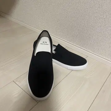 Armani Exchange 블랙 슬립온 27cm
