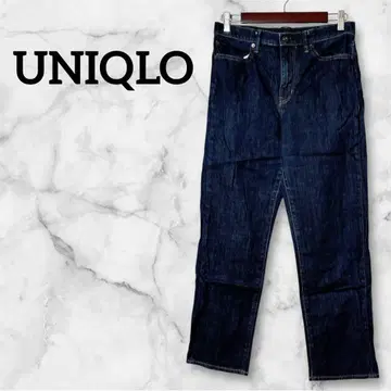 새상품급 UNIQLO 스트레이트 데님 팬츠 허리 68.5cm