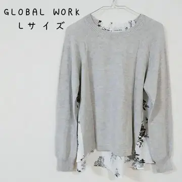 글로벌 워크 L 사이즈 꽃무늬 GLOBAL WORK