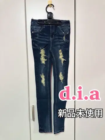 d.i.a 스키니 데님 데미지 가공 사이즈 S