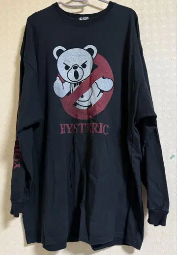 HYSTERIC GLAMOUR 긴팔 티셔츠 블랙