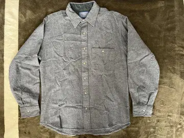 70s PENDLETON 울 셔츠 그레이 M 사이즈 펜들턴
