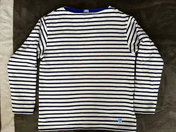 ORCIVAL 안감 플리스 보더 사이즈 4 화이트 x 네이비