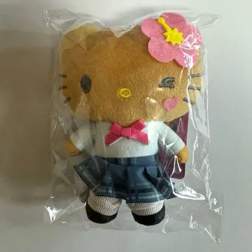 산리오 마스코트 파우치 키티 브라운 갸루 일광화상 키체인