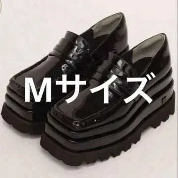 Darich 에나멜 플랫폼 로퍼 블랙 M