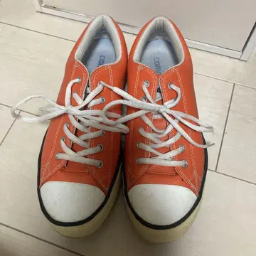 컨버스 오렌지 신발 골프화