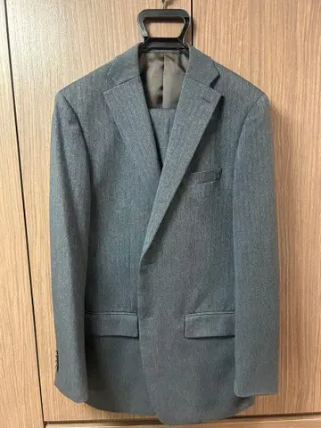 P.S.F.A/4WAY 스트레치/울 라이크/헤링본/그레이/AB8