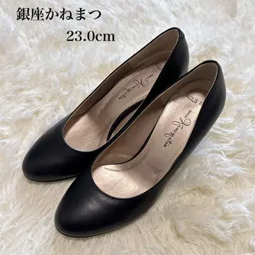 긴자 카네마츠 카네마츠 블랙 펌프스 23cm 아쿠아 베일