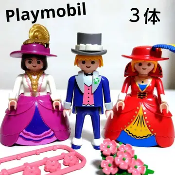 플레이모빌 귀부인 레이디 모자 쓴 모습 드레스 신랑 3체 빅토리아