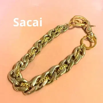 Sacai 골드 실버 체인 목걸이