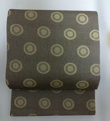 이토야 후츠 통 패턴 후쿠로 오비 브라운