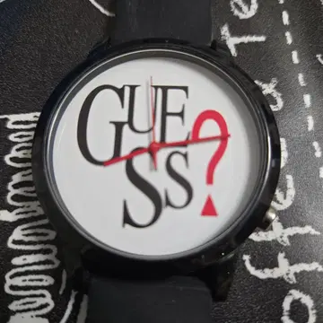 GUESS 로고 디자인 손목시계 쿼츠