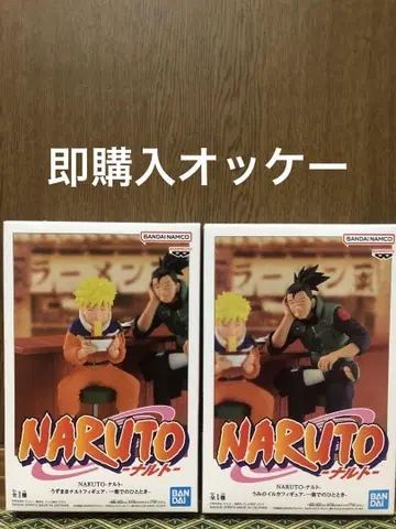NARUTO 이치라쿠에서의 한때 우즈마키 나루토 우미노 이루카 피규어