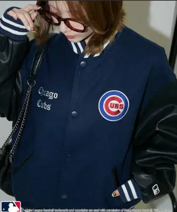 시카고 컵스 바시티 자켓 네이비 L