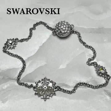 SWAROVSKI 스와로브스키 팔찌 구체 모티브 스톤 포함