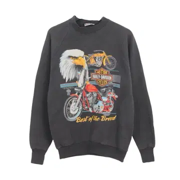 80s Harley-Davidson 이글 바이크 맨투맨 L