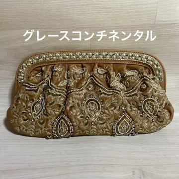 그레이스 콘티넨탈 비쥬 클러치 파티 백 비즈 백