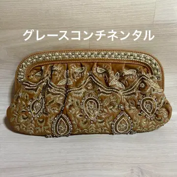 그레이스 콘티넨탈 비쥬 클러치 파티 백 비즈 백