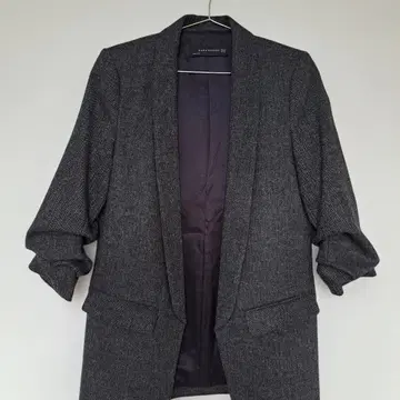 ZARA WOMAN 다크 그레이 테일러드 자켓 XS