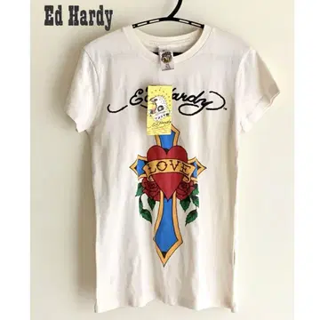 Ed Hardy 에드하디 y2k LOVE 티셔츠 XS
