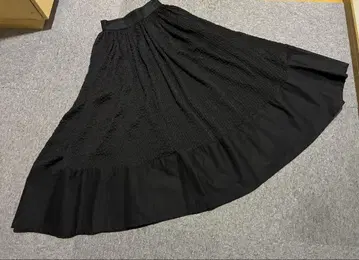 벌스데이 바쉬 블랙 롱 스커트