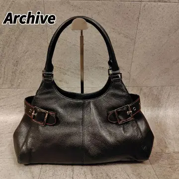 archive y2k 00s stitch leather handbag