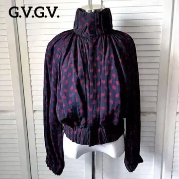 G.V.G.V.  리프 무늬 자켓 블루종