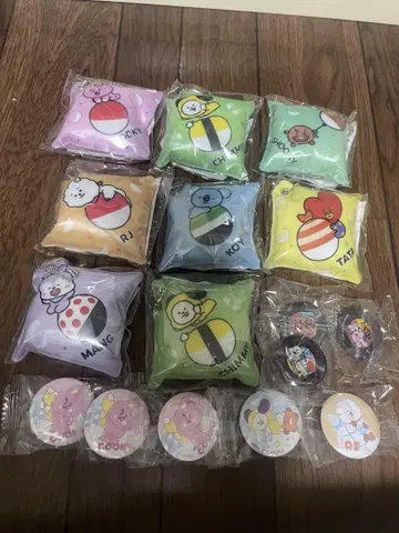 쿠라스시 BT21 BTS 쿠션 참 7종 전종 컴플리트