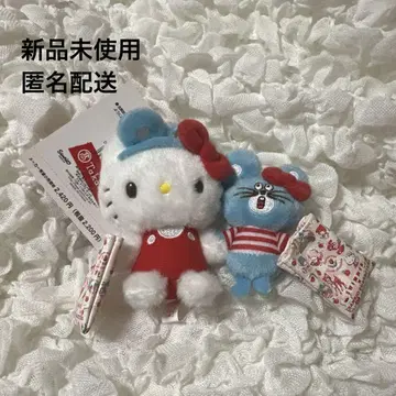 미사용 새상품 산리오 봉제 인형 키티 Swimmer 키링