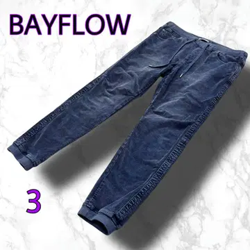 BAYFLOW 베이플로우 조거 팬츠 코듀로이 블루 사이즈 3